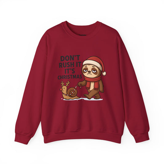 Christmas Sloth Unisex Crewneck Sweatshirt