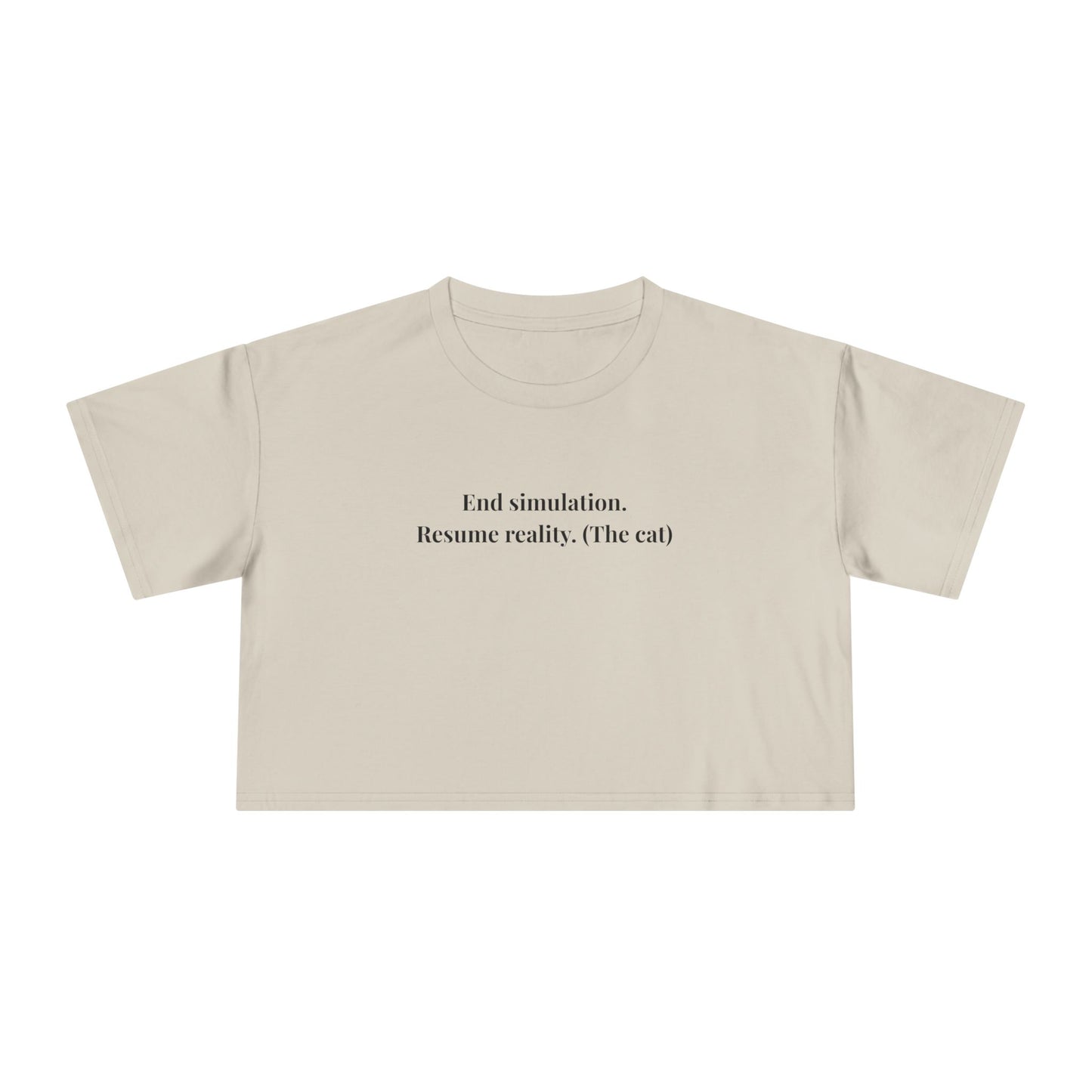 End Simulation Cropped Tee