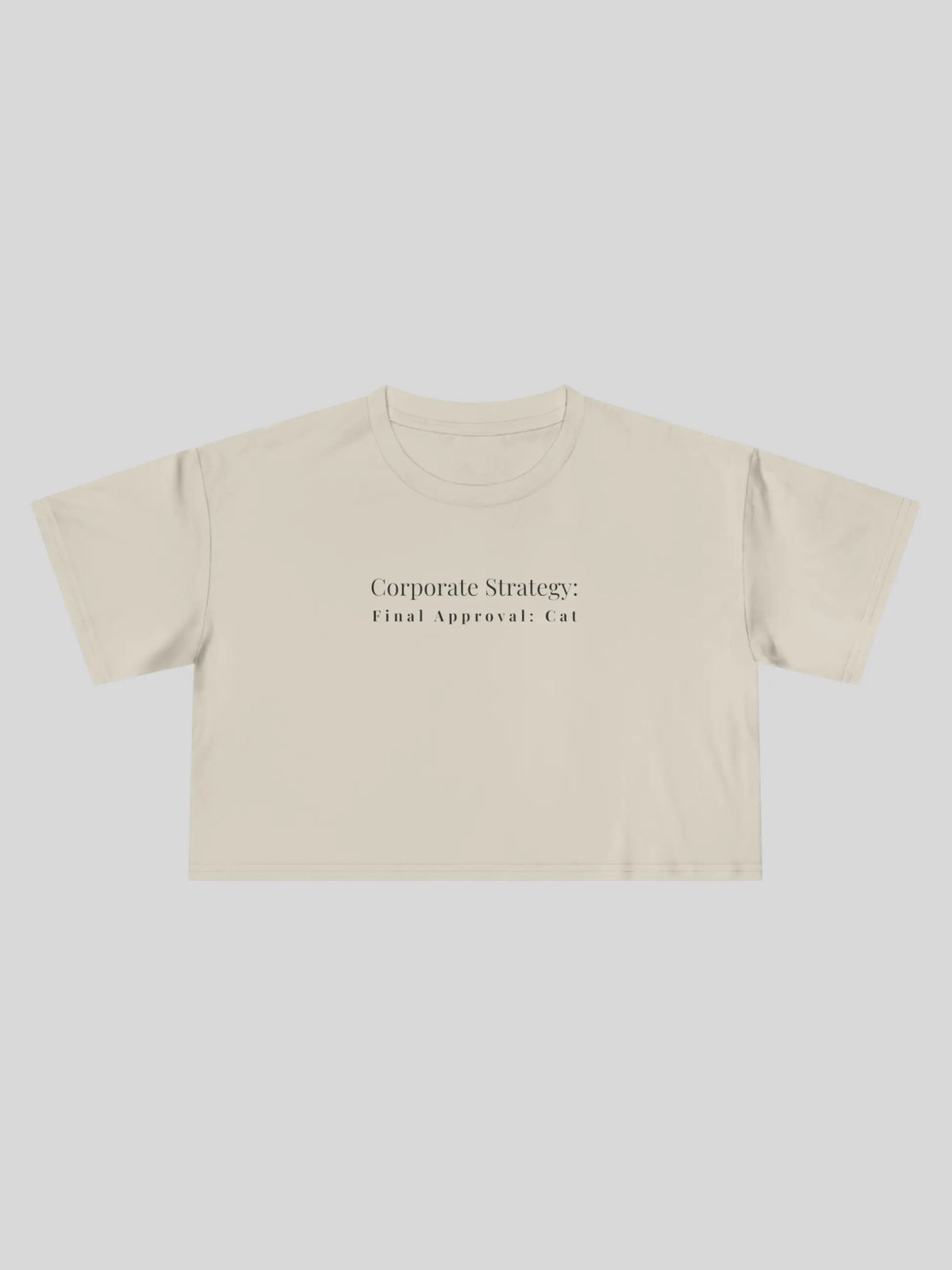 Corporate Strategy Cropped Tee
