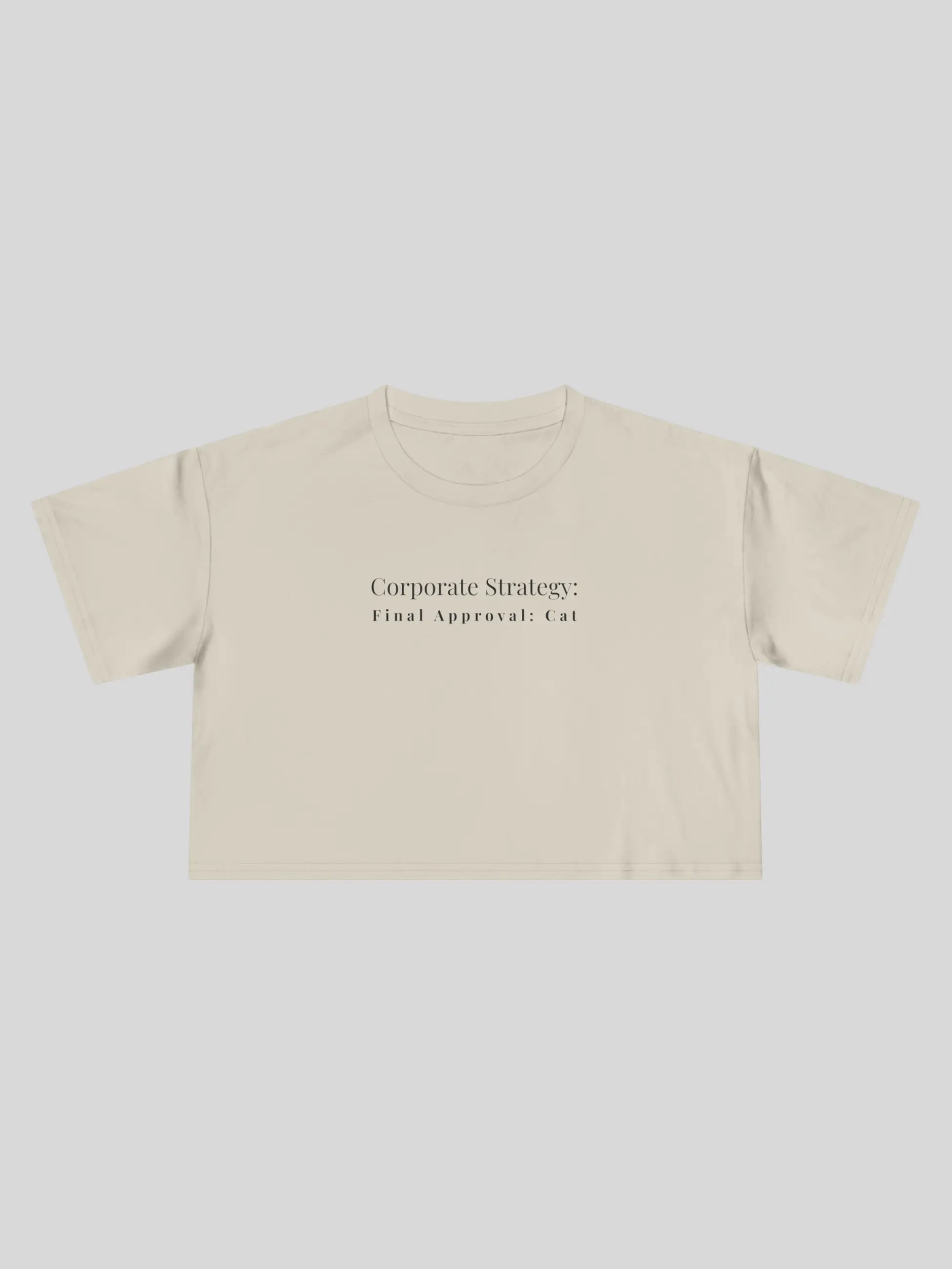 Corporate Strategy Cropped Tee