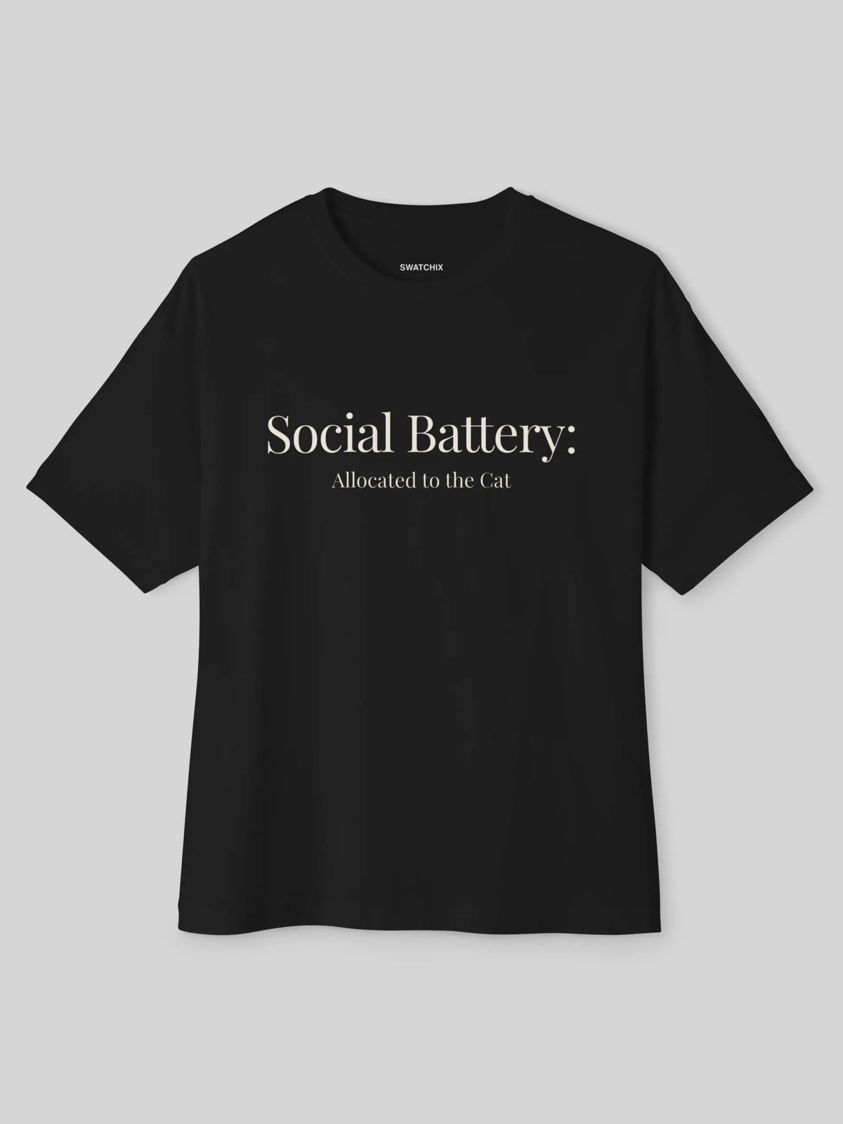 Social Battery Oversized Tee