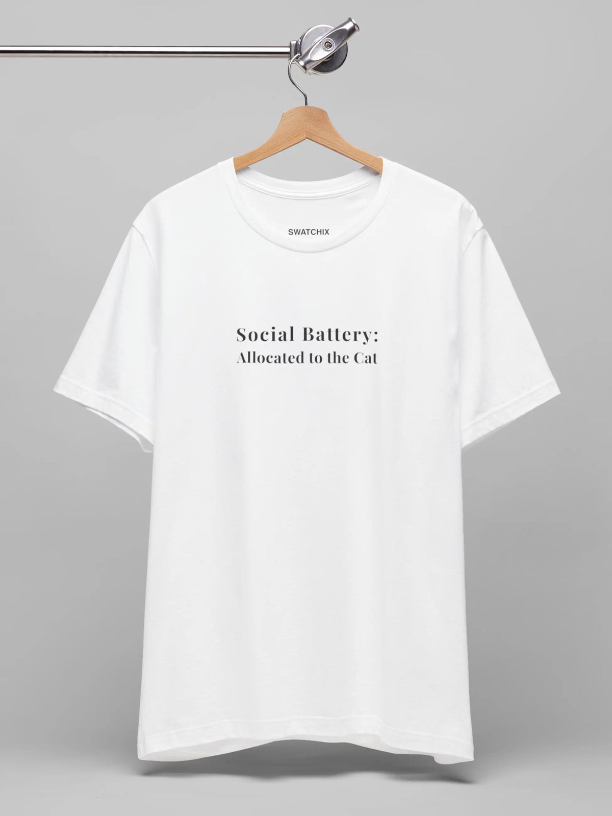 Social Battery Crewneck Tee