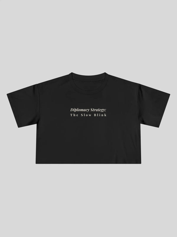 Diplomacy Strategy Cropped Tee