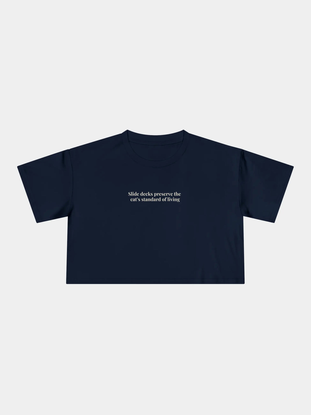 Slide Decks Cropped Tee