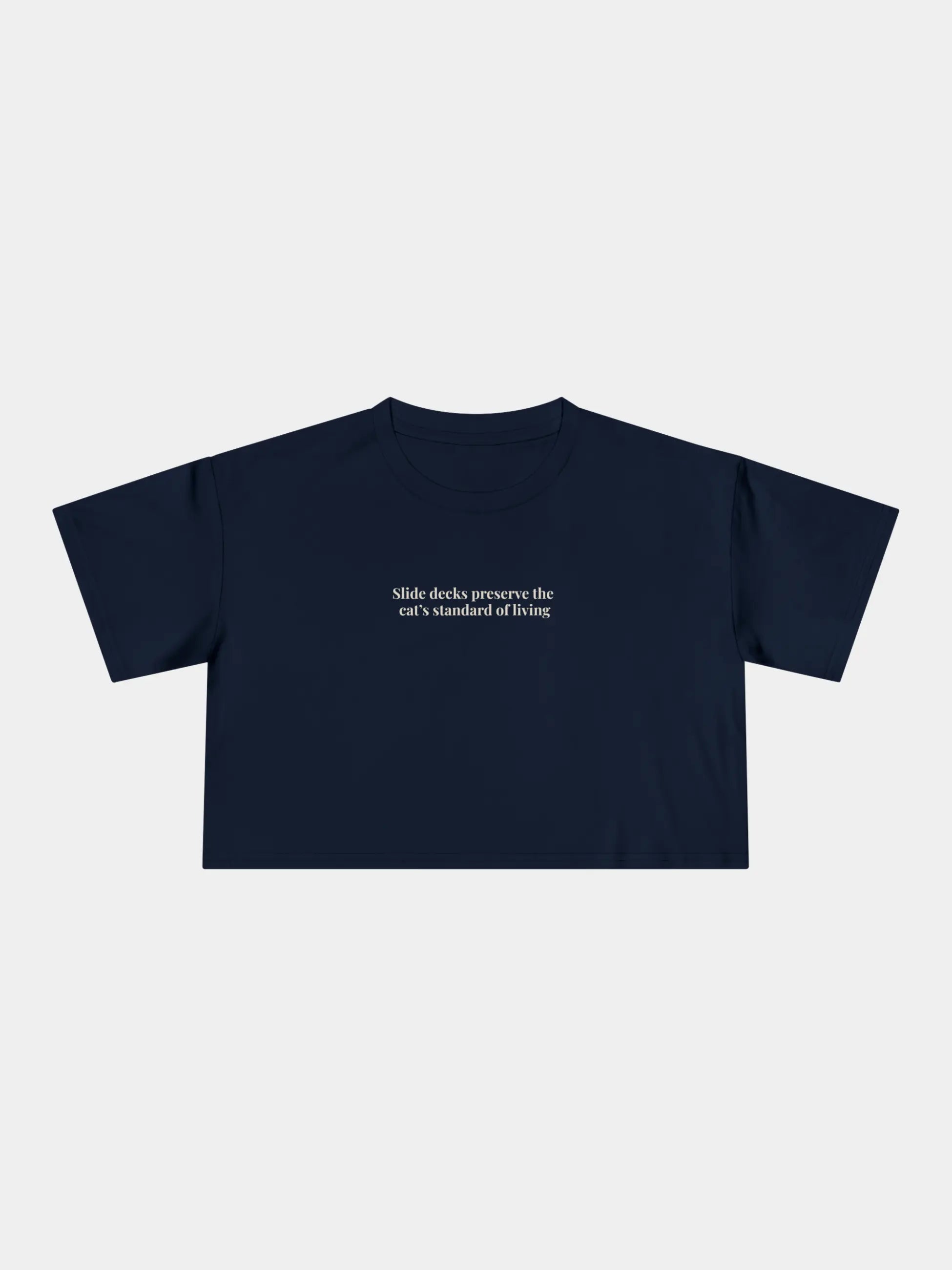 Slide Decks Cropped Tee