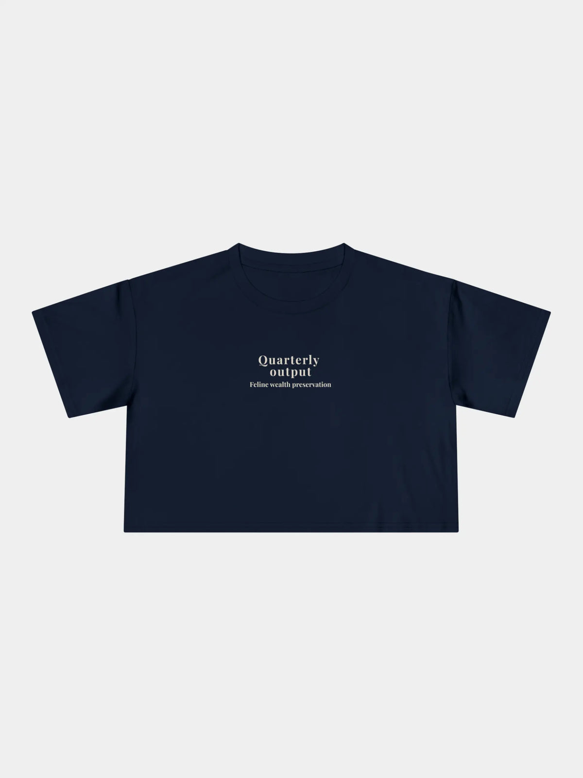 Quarterly Output Cropped Tee