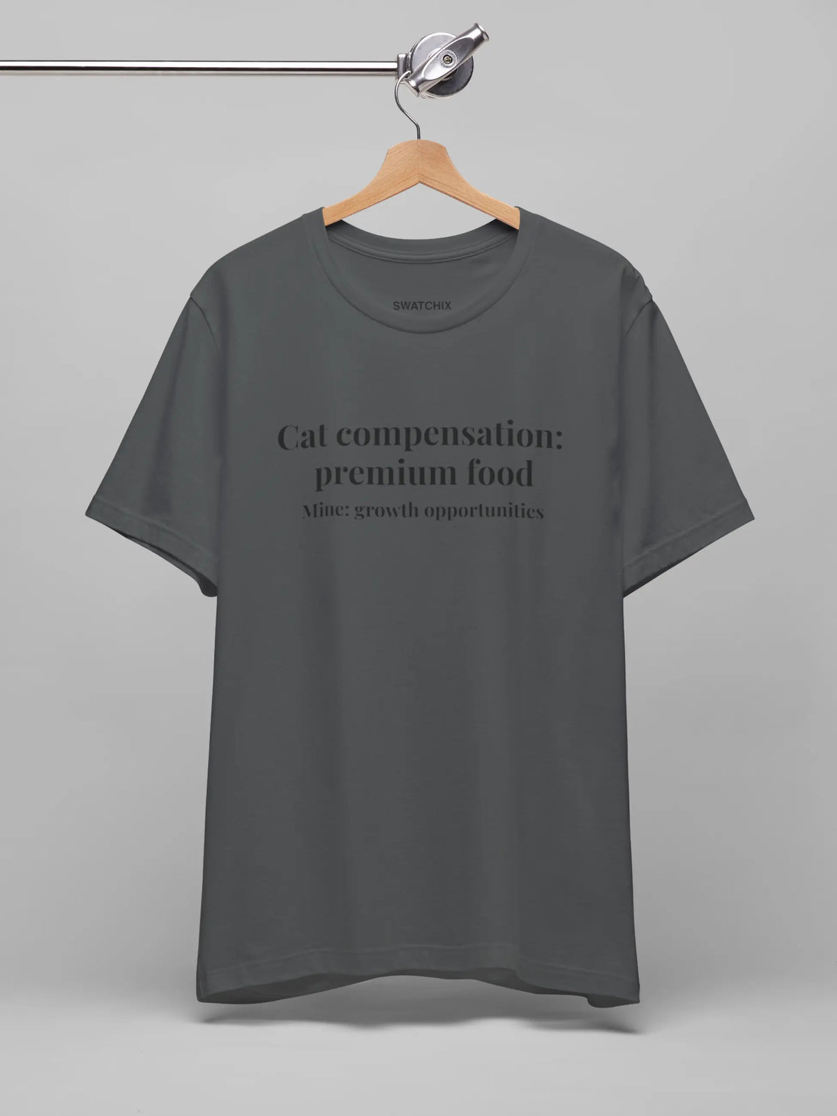 Cat Compensation Crewneck Tee