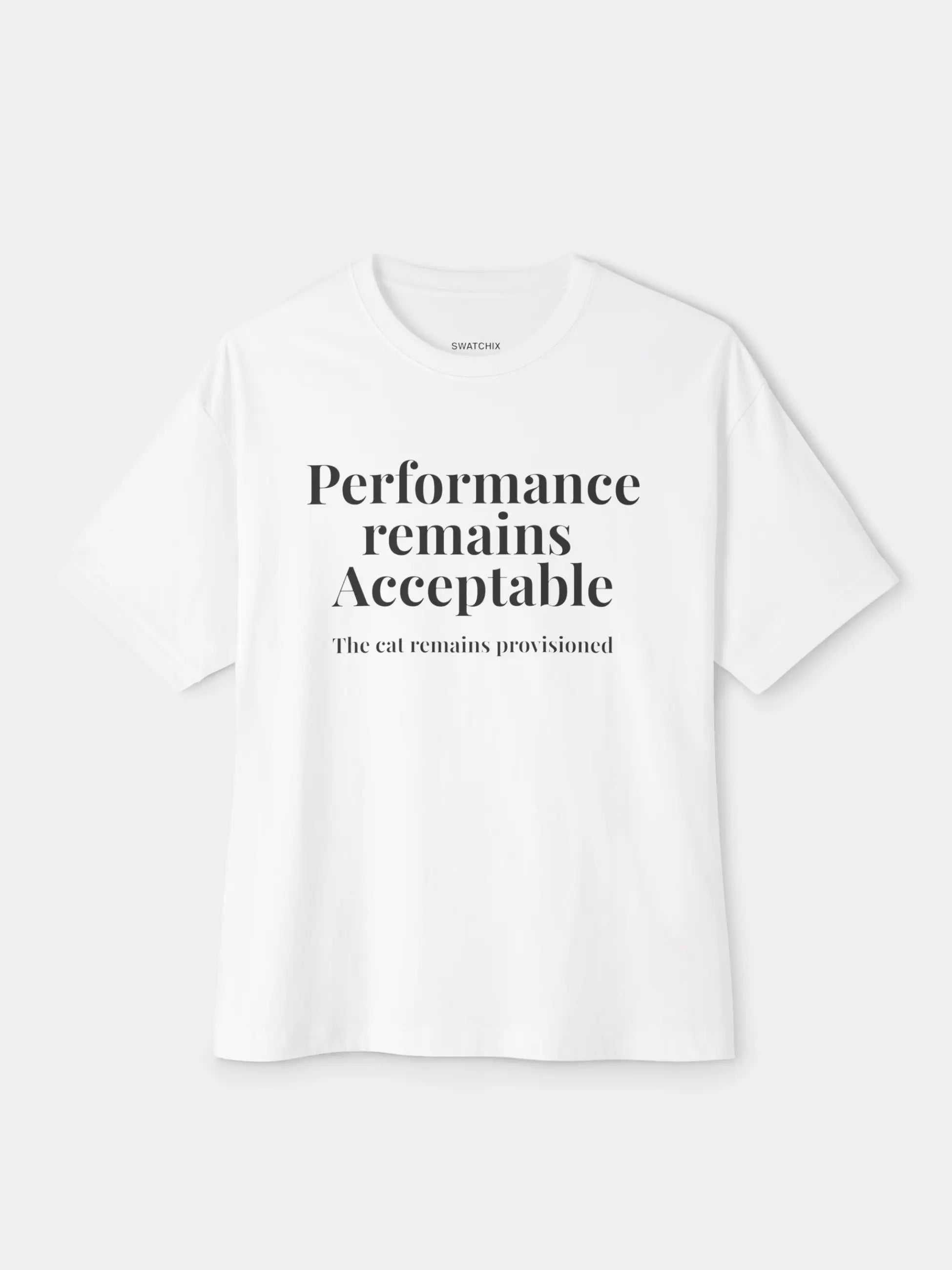 Performance Remains Acceptable Oversized Tee