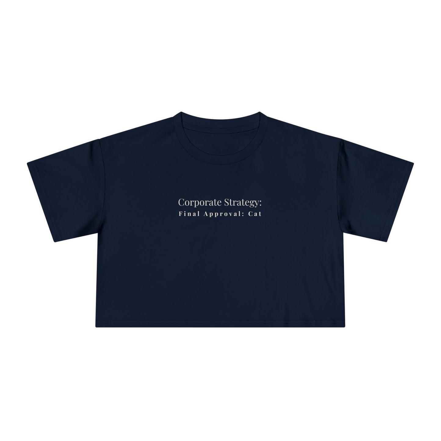 Corporate Strategy Cropped Tee