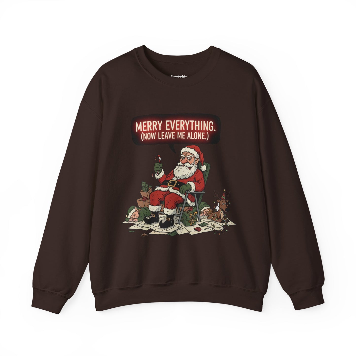 Grumpy Santa Unisex Crewneck Sweatshirt