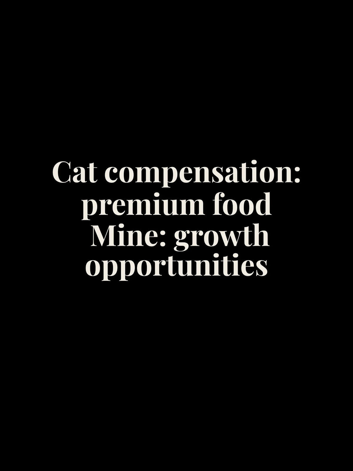 Cat Compensation Oversized Tee