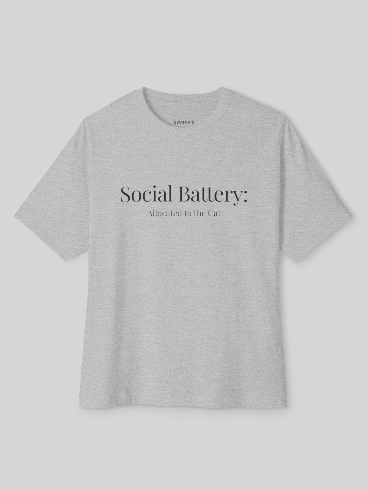 Social Battery Oversized Tee
