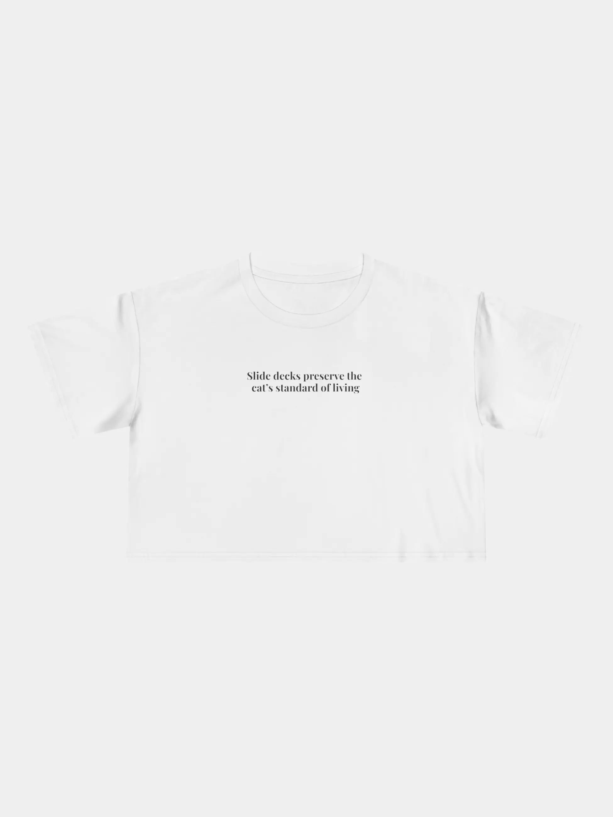 Slide Decks Cropped Tee