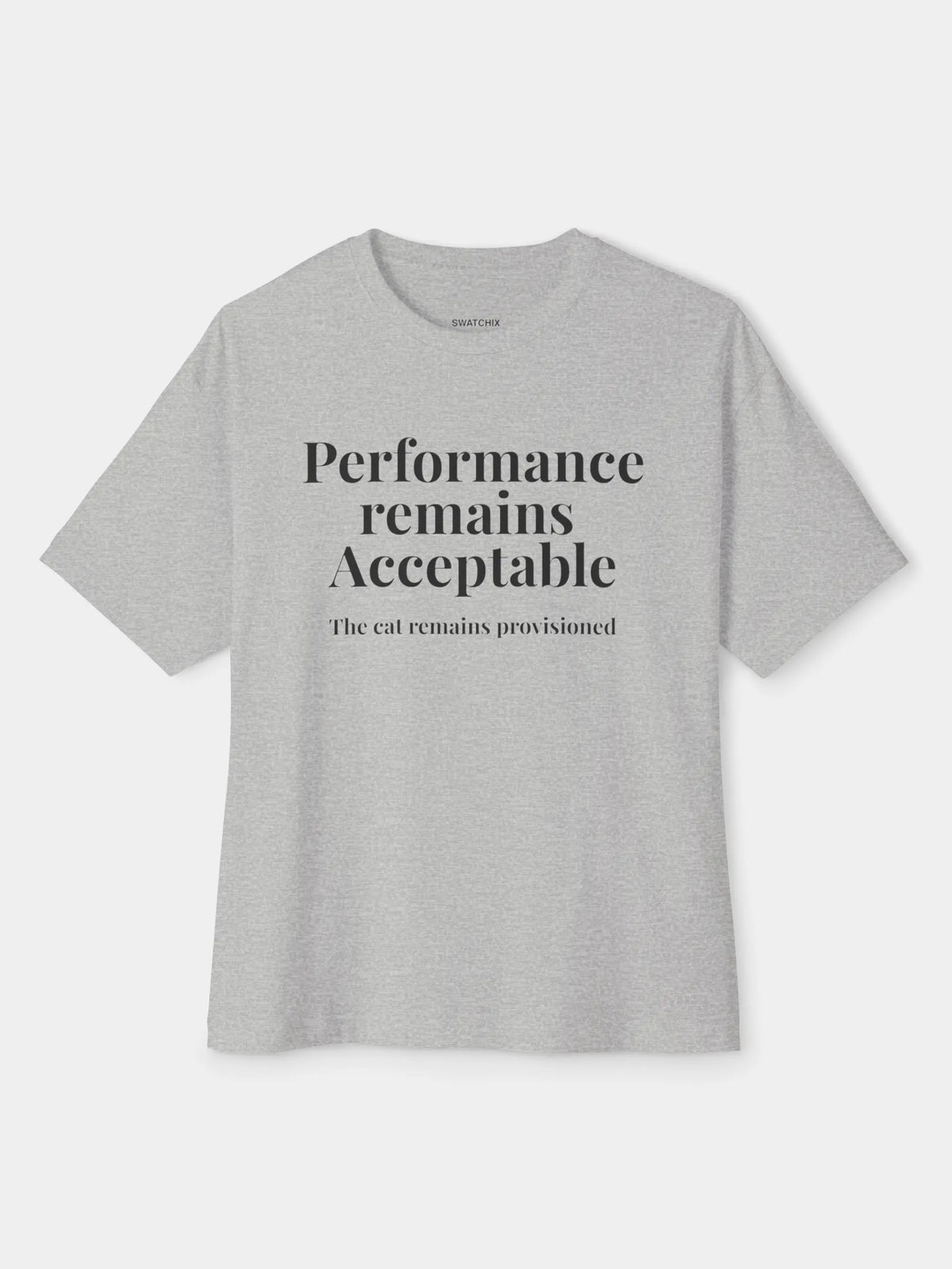 Performance Remains Acceptable Oversized Tee