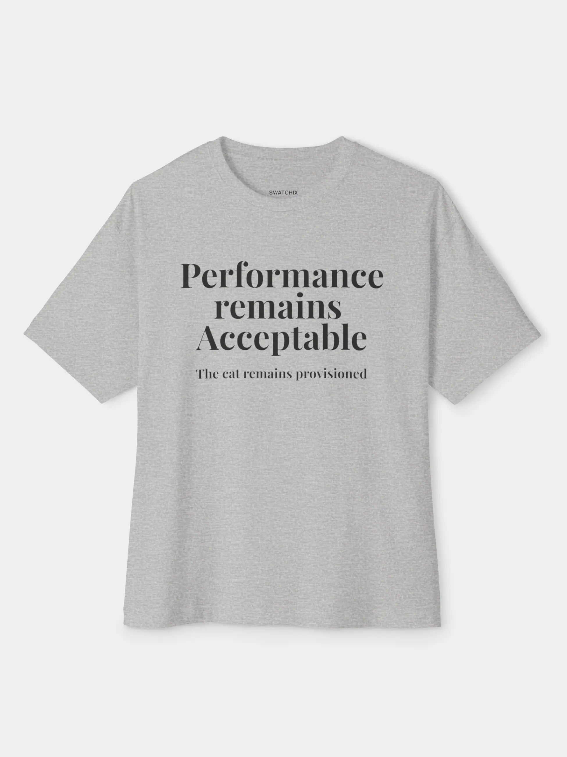 Performance Remains Acceptable Oversized Tee