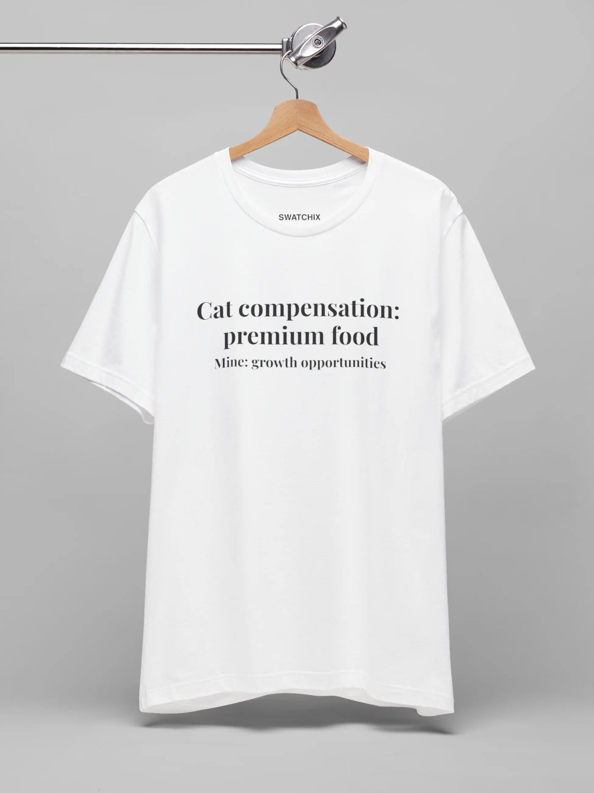 Cat Compensation Crewneck Tee