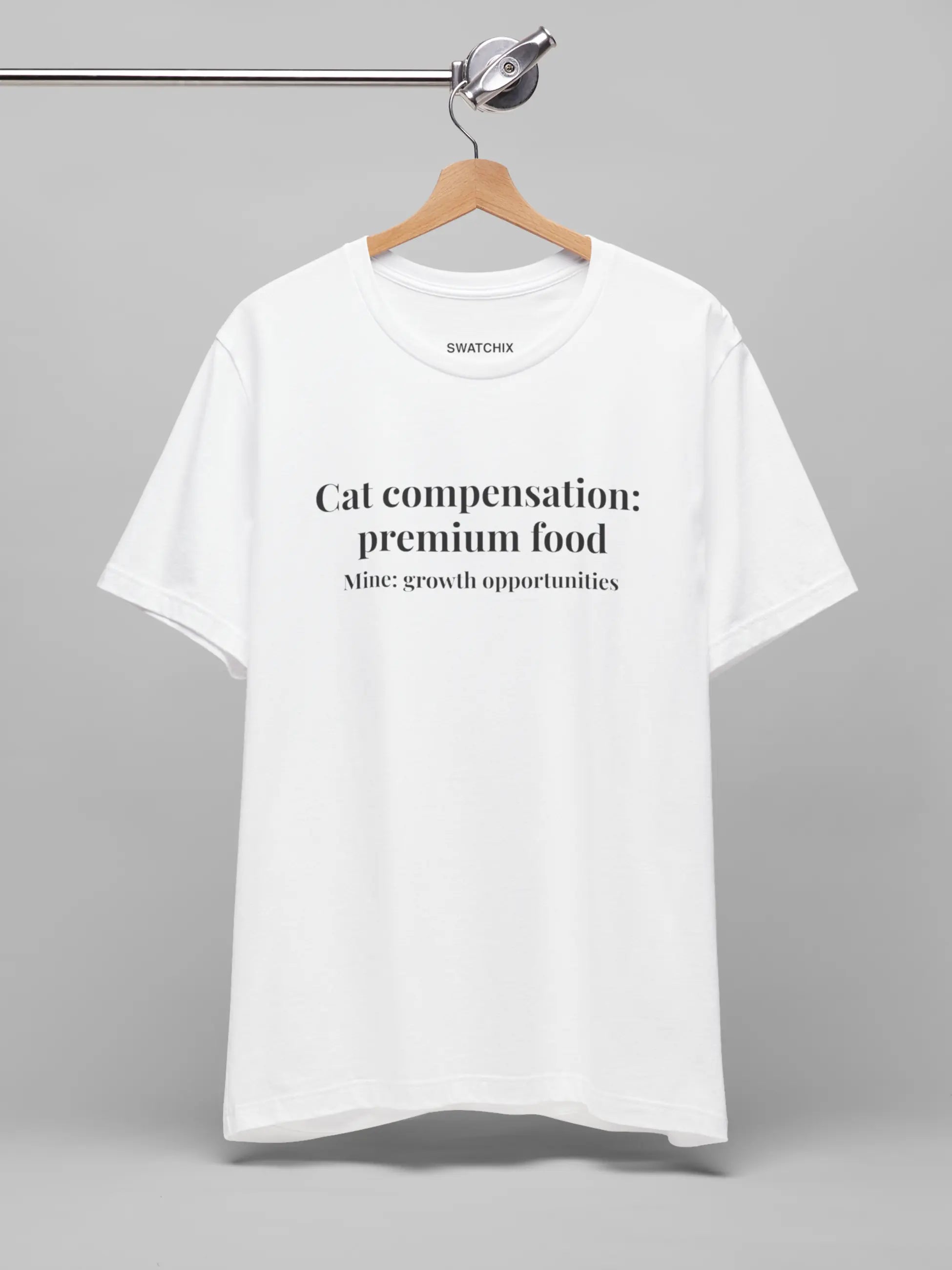 Cat Compensation Crewneck Tee