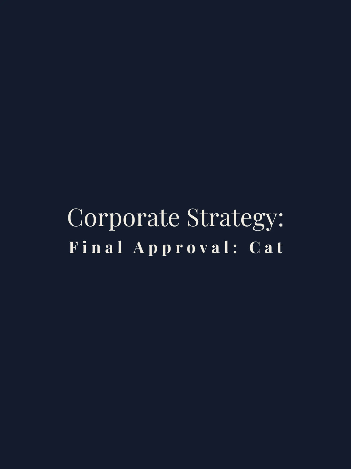 Corporate Strategy Cropped Tee