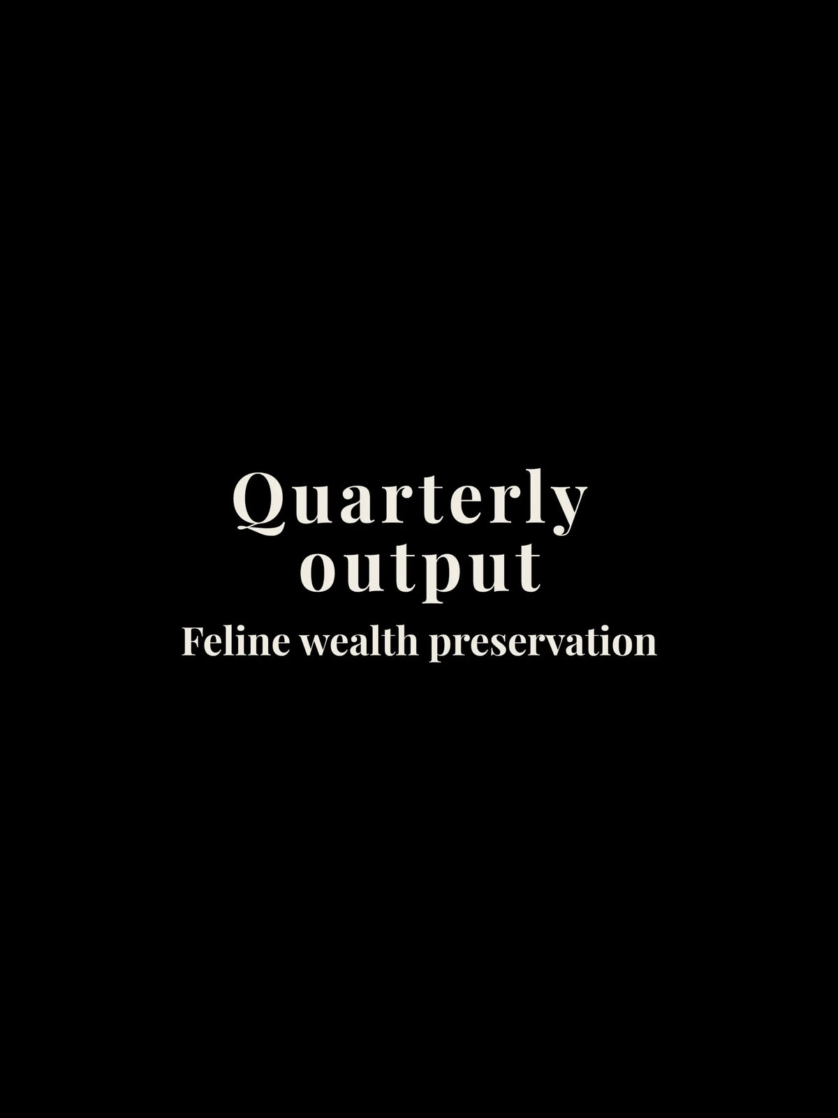 Quarterly Output Cropped Tee