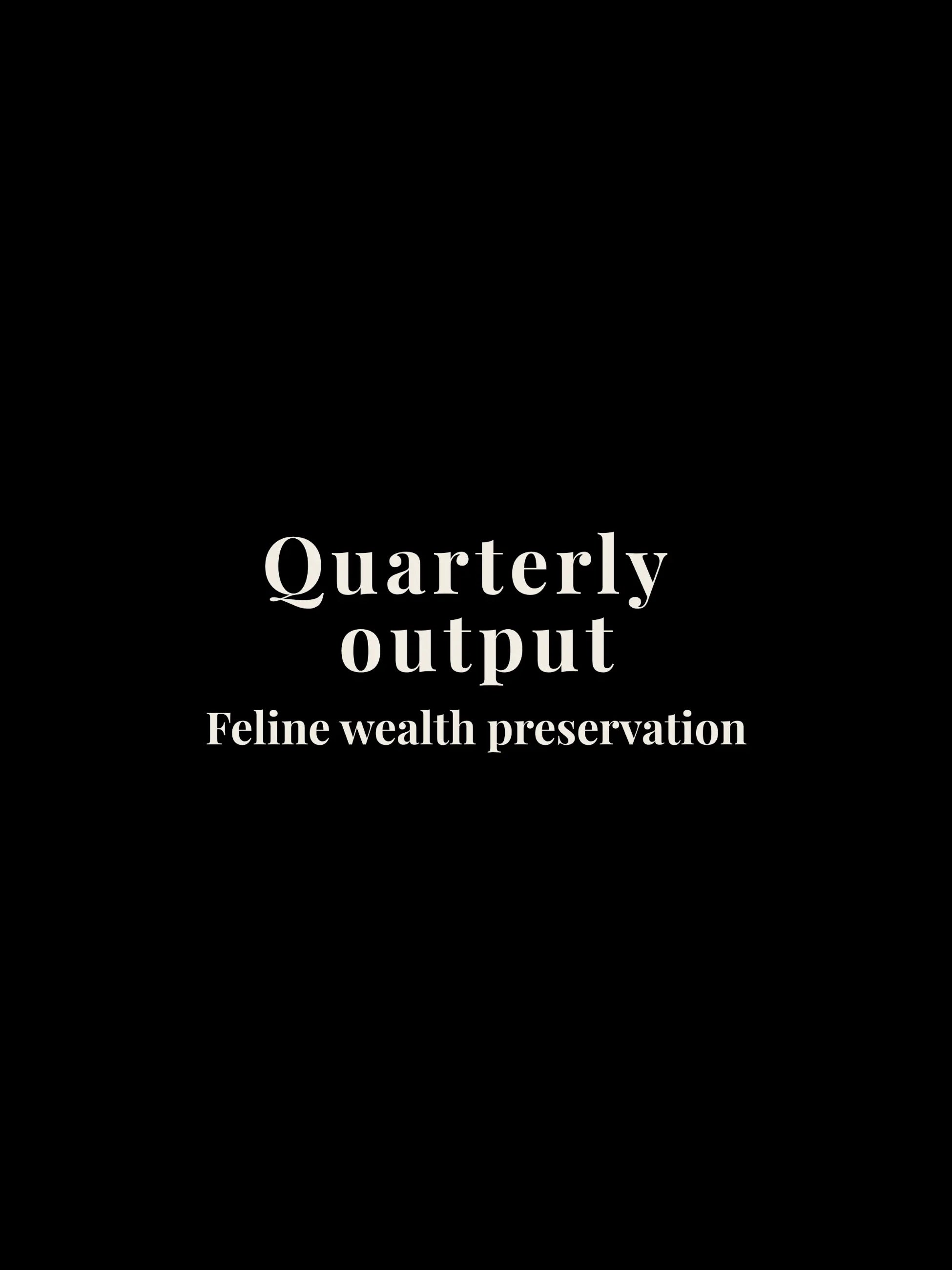 Quarterly Output Cropped Tee