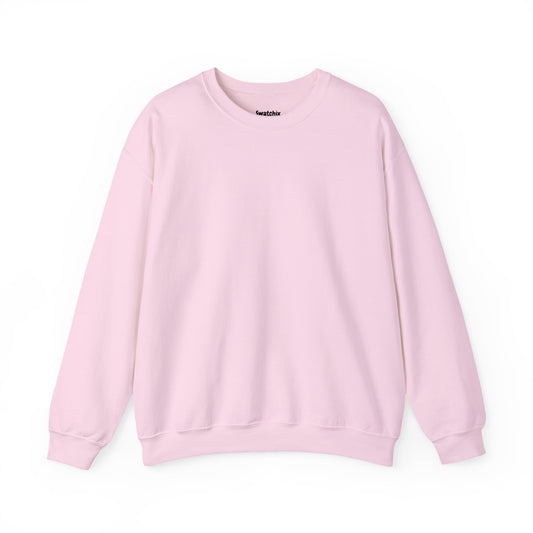 Unisex Crewneck Sweatshirt In Light Pink