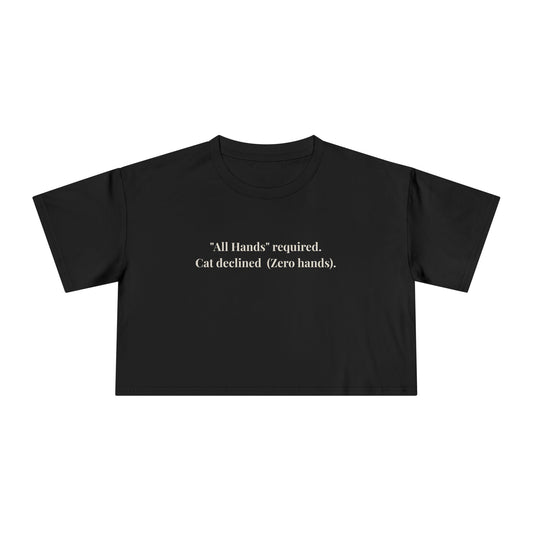 All Hands Cropped Tee