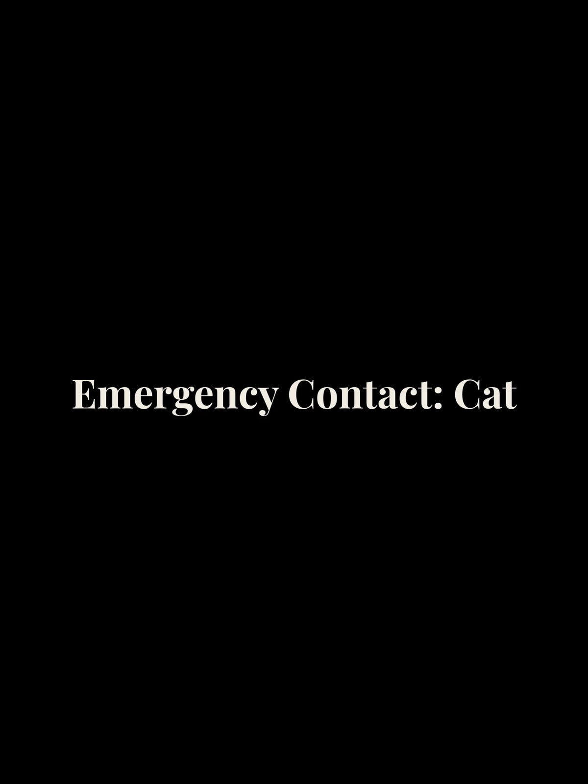 Emergency Contact Cropped Tee