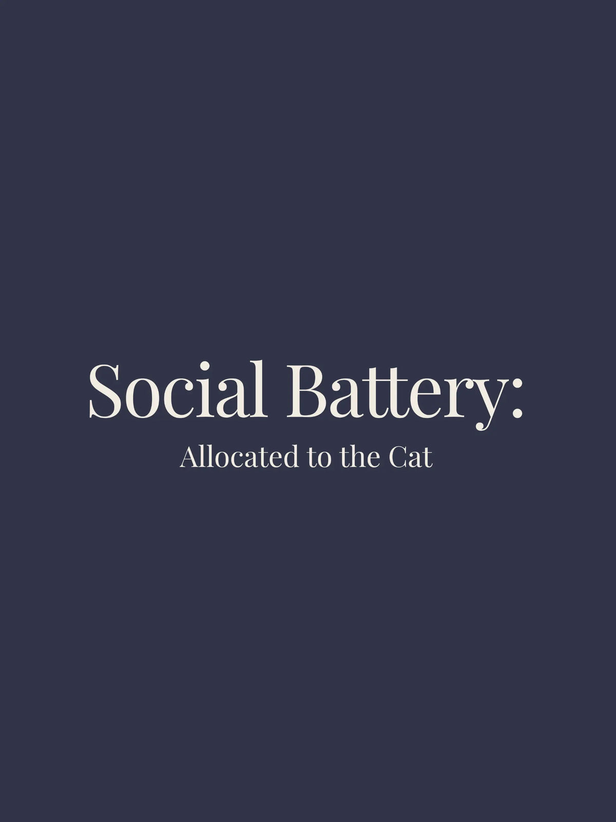 Social Battery Oversized Tee