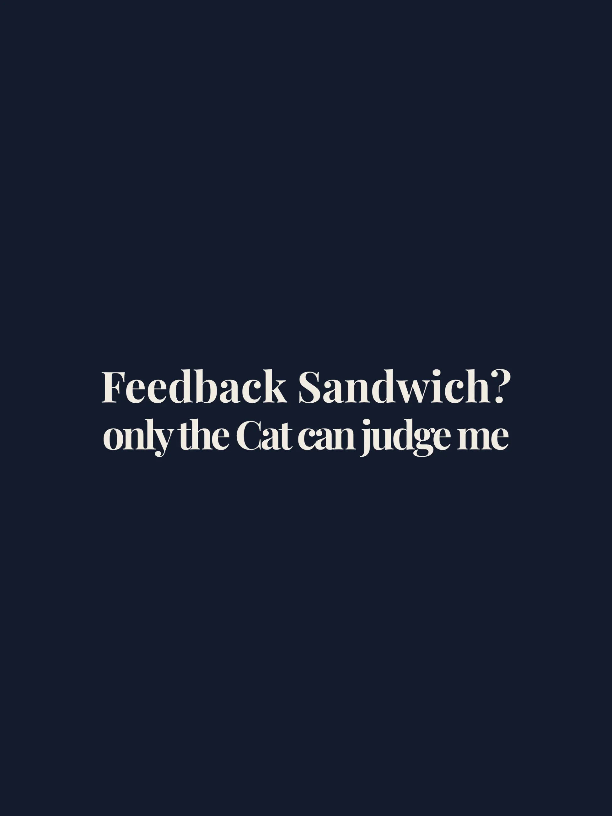 Feedback Sandwich Crewneck Tee