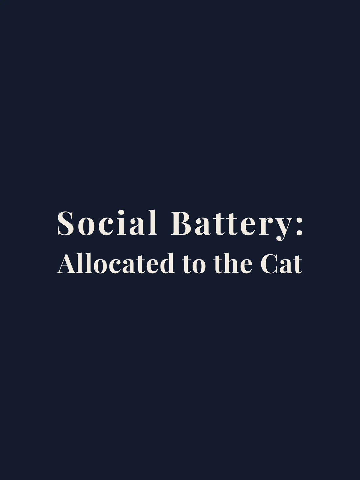 Social Battery Crewneck Tee