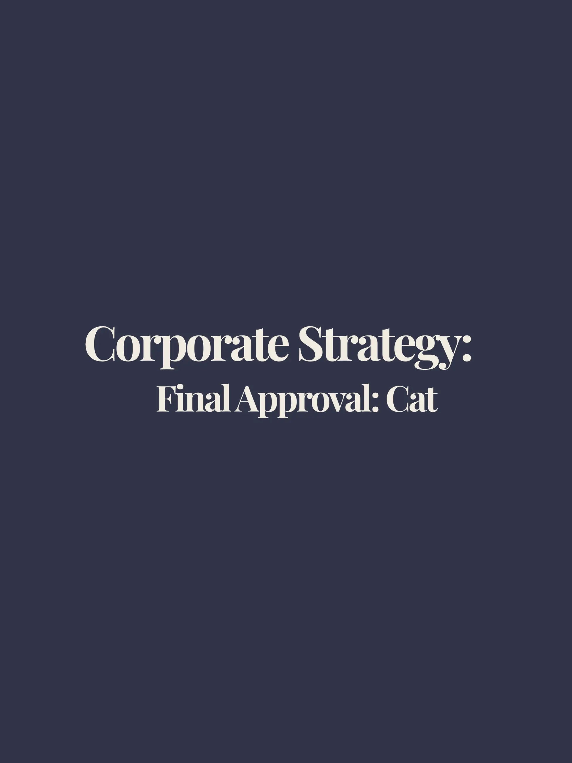 Corporate Strategy Oversized Tee