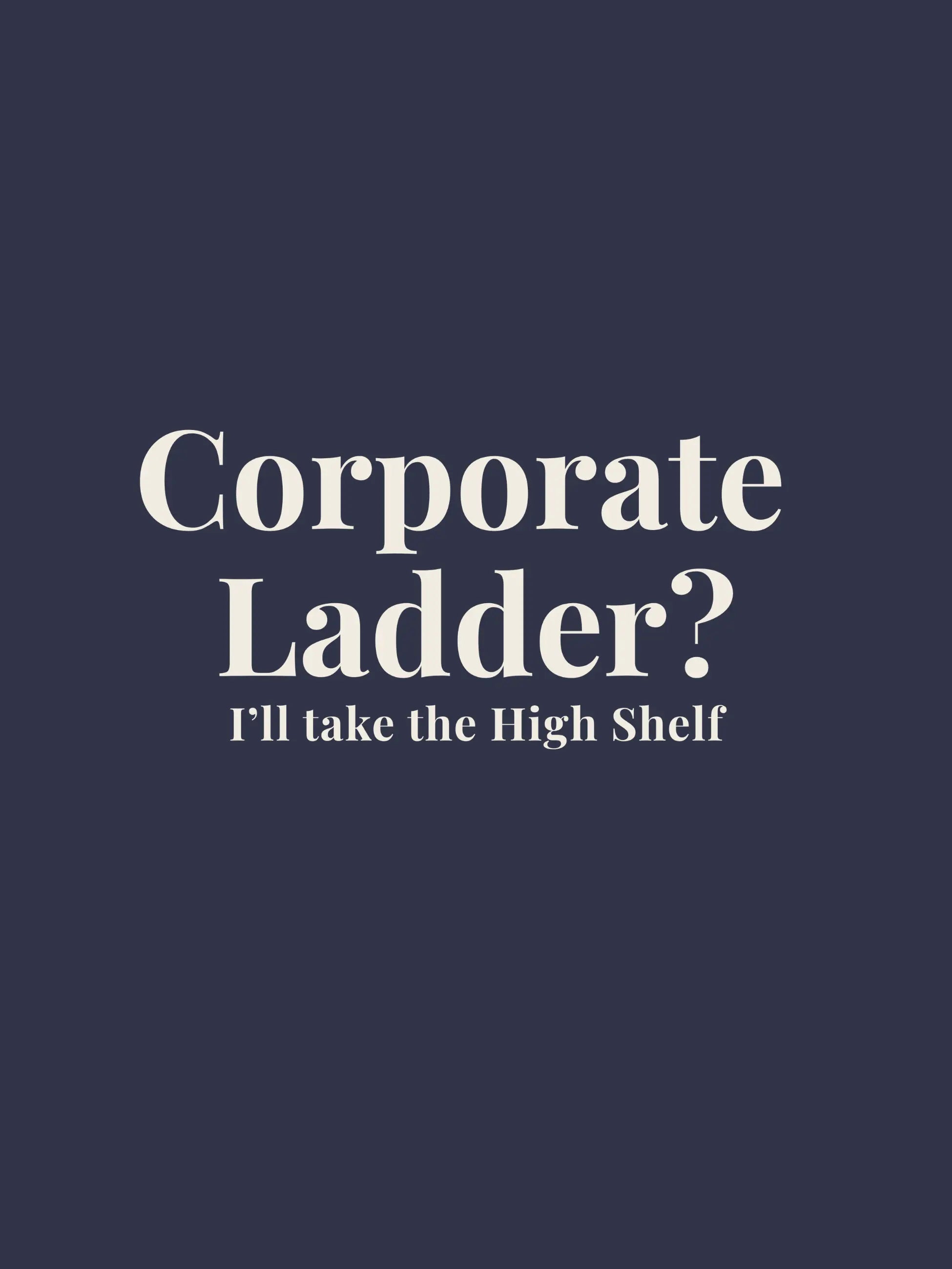 Corporate Ladder Oversized Tee