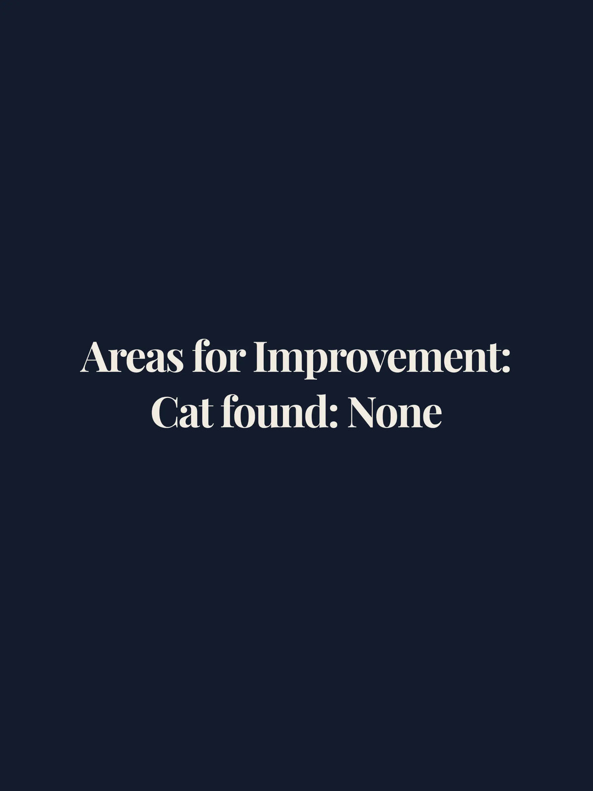 Areas for Improvement Crewneck Tee
