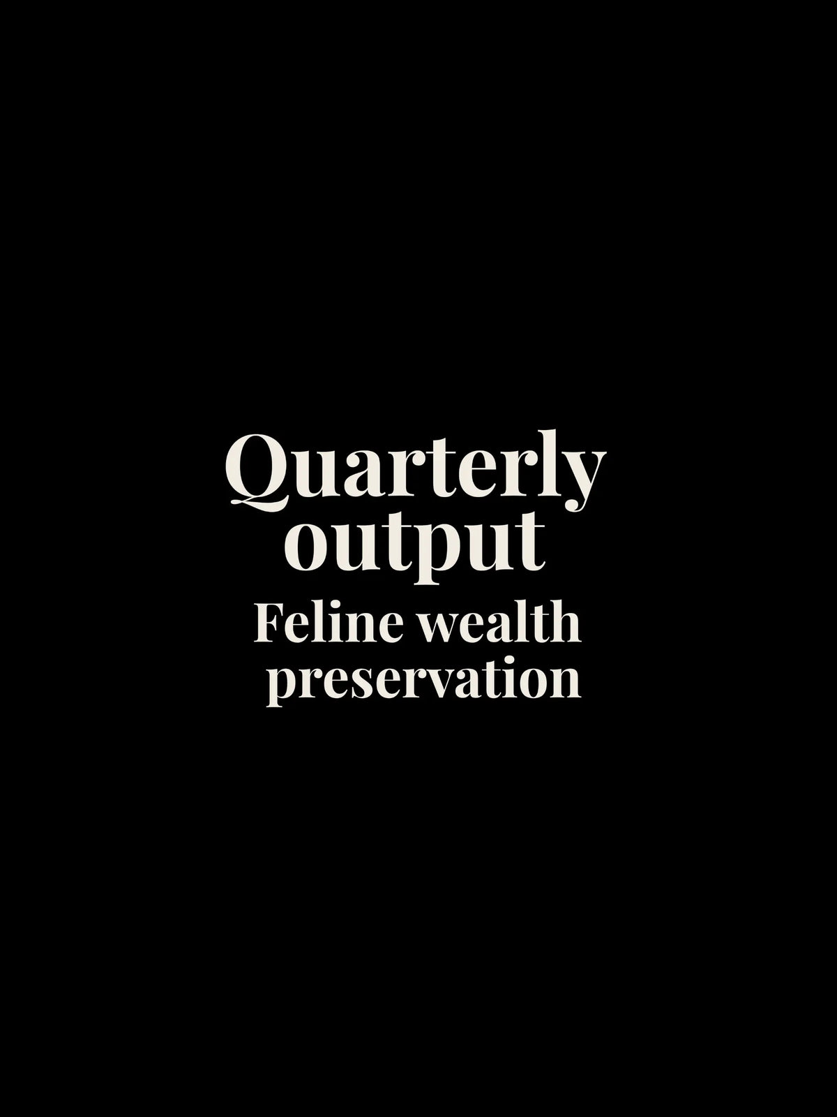 Quarterly Output Oversized Tee