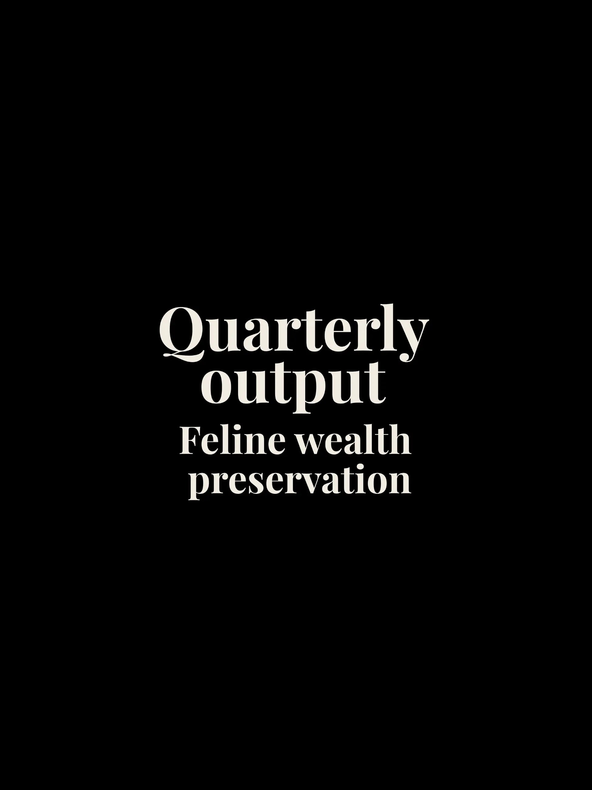 Quarterly Output Oversized Tee