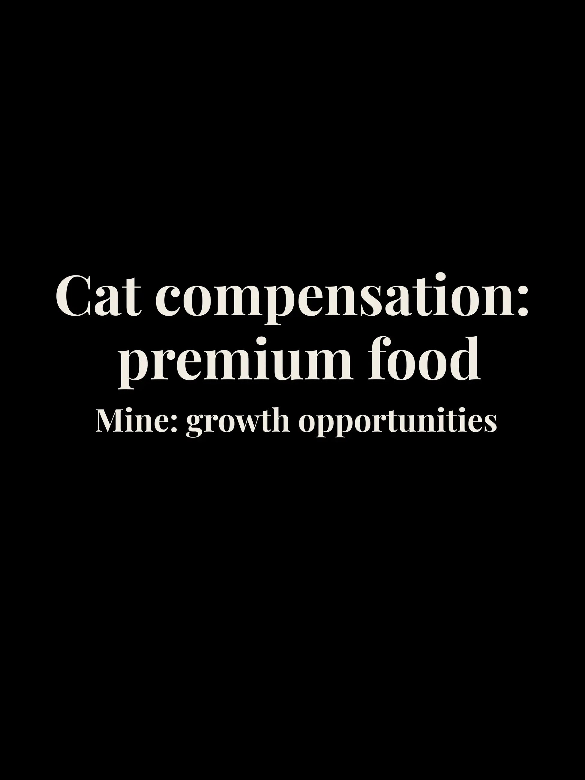 Cat Compensation Crewneck Tee