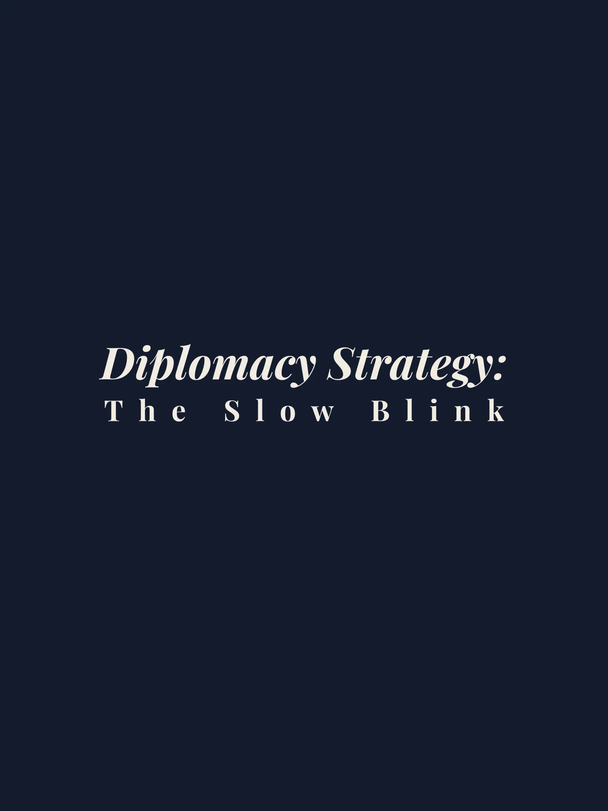 Diplomacy Strategy Crewneck Tee