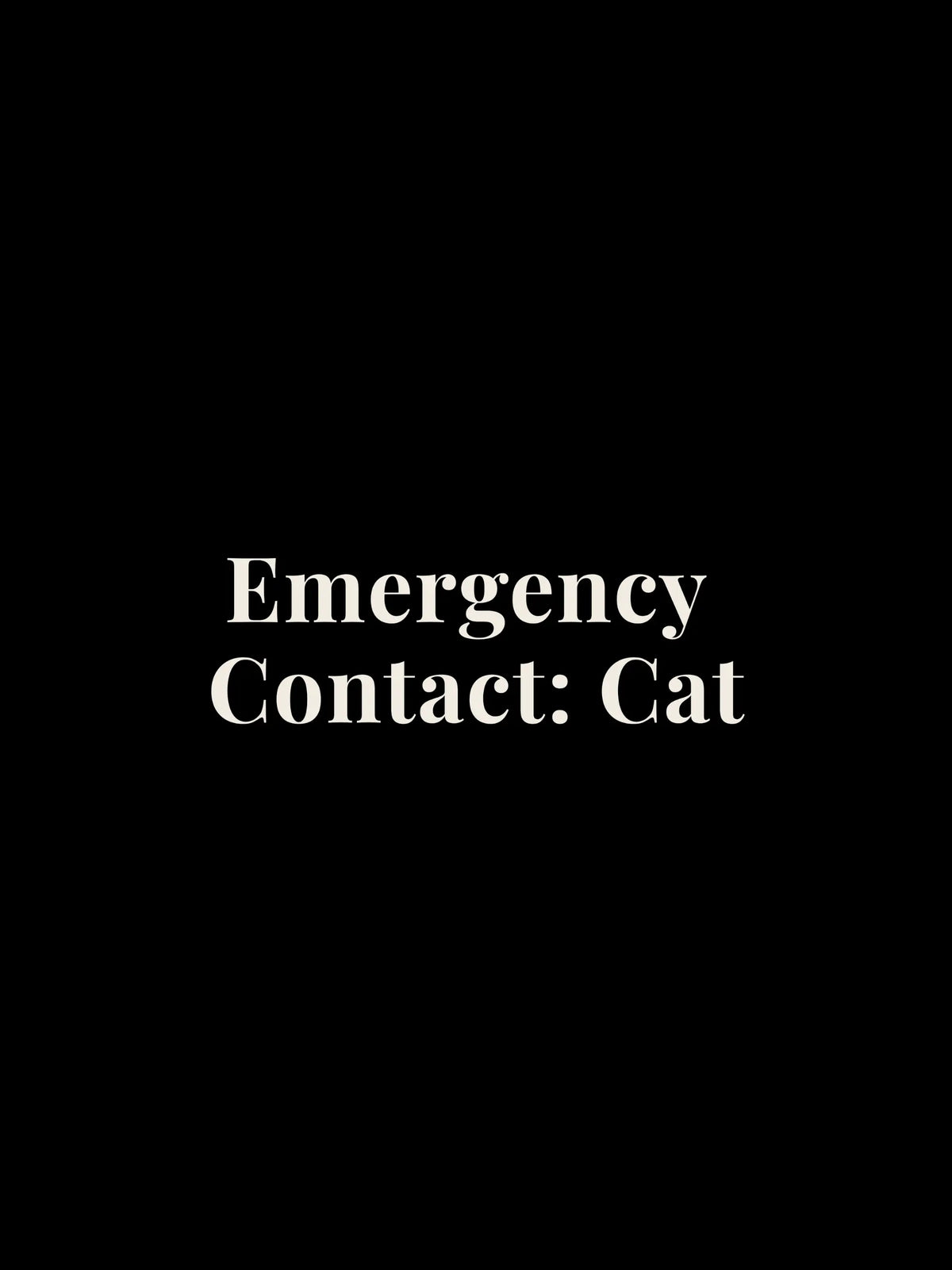 Emergency Contact Oversized Tee