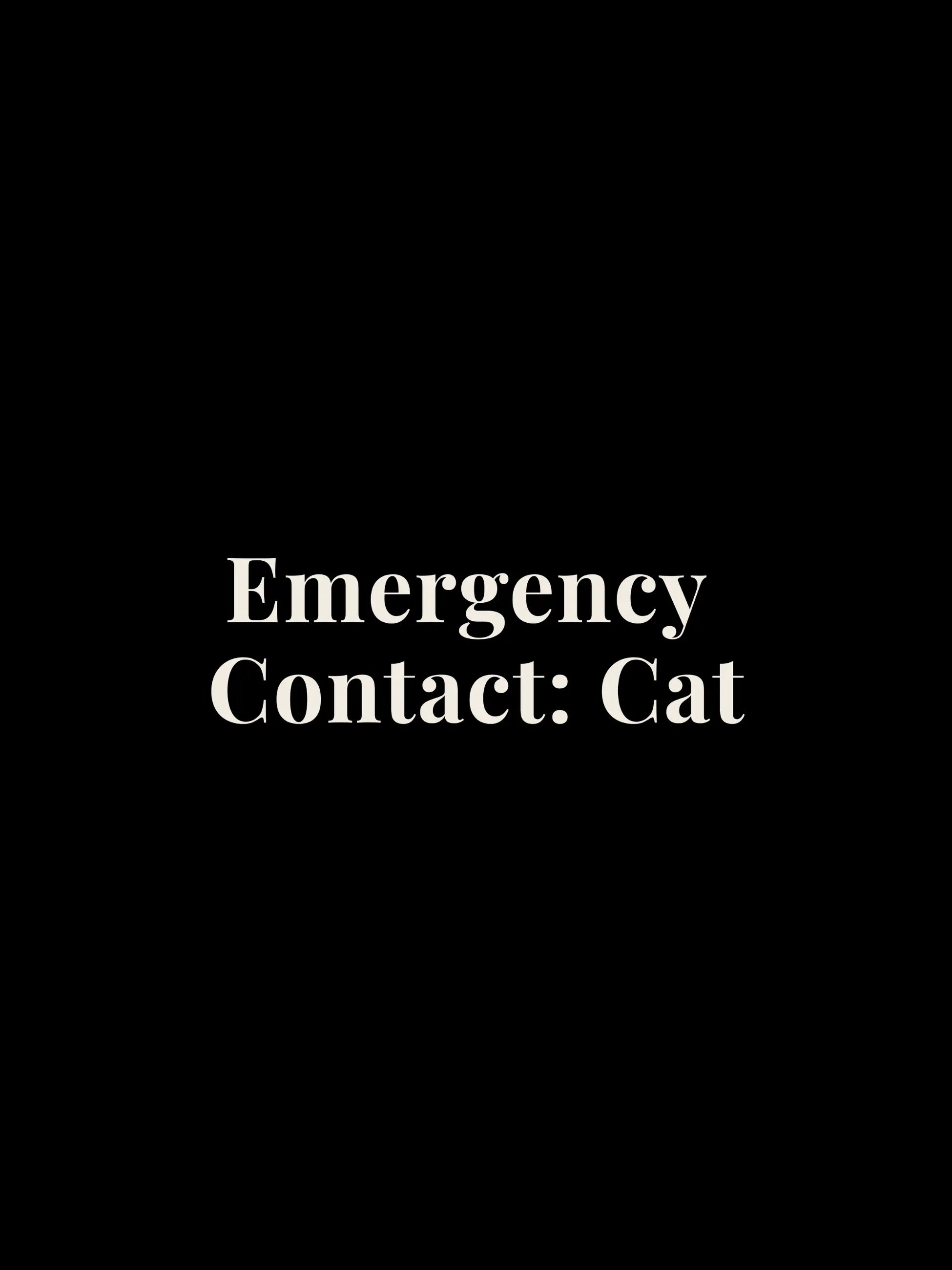 Emergency Contact Oversized Tee