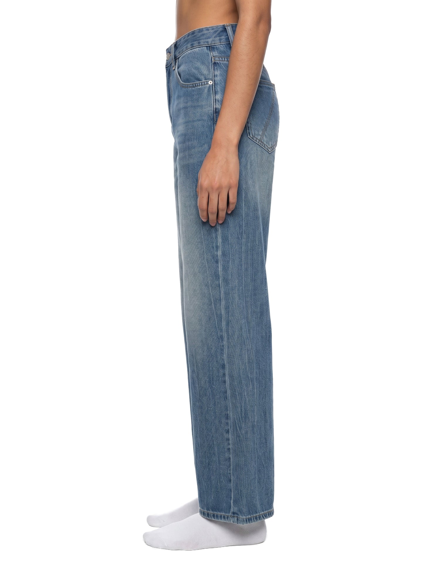 Women’s Vintage Wash Wide Leg Jeans