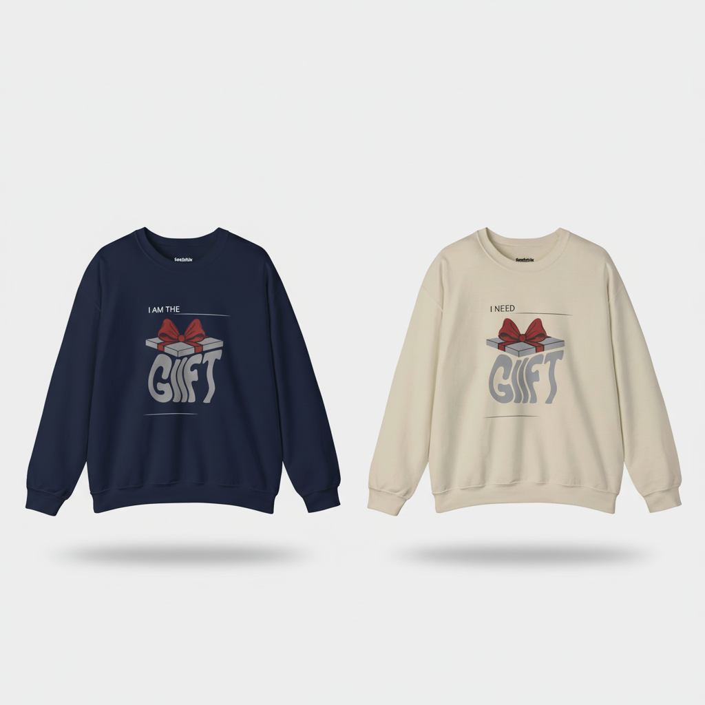 Matching Gift Message Sweatshirts